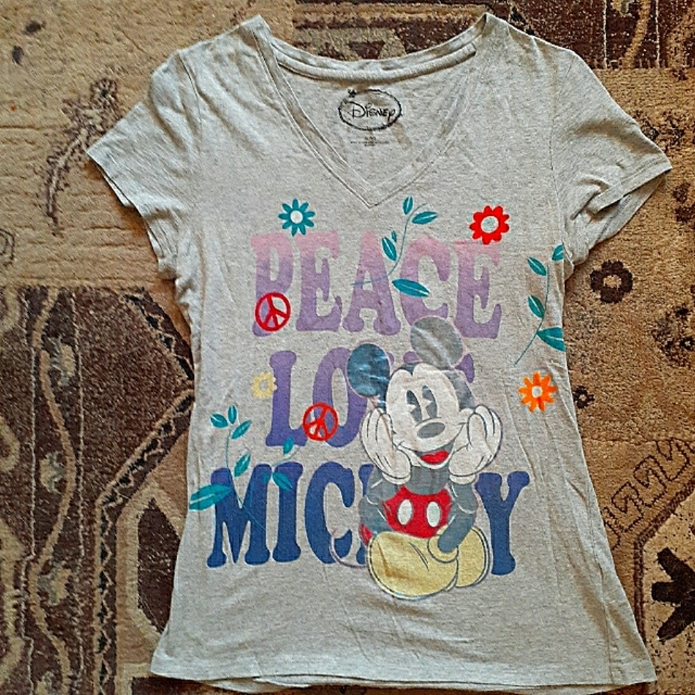 Disney Mickey Peace & Love Shirt